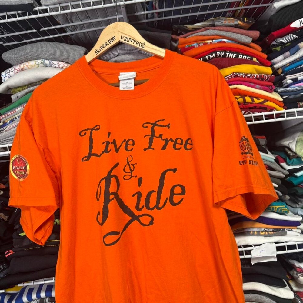 Y2K Laughlin river run event staff 2004 biker t shirt